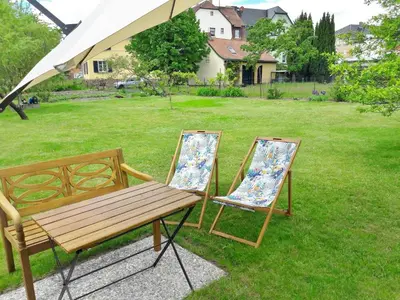 Ein Garten an der Unterkunft Ferienwohnung Ahrens