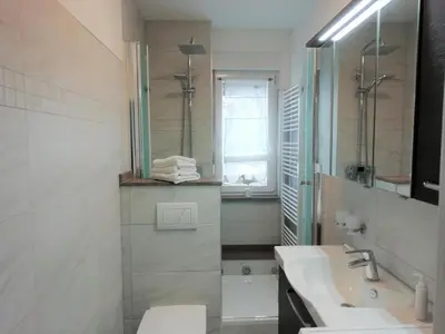 Ein Badezimmer in der Unterkunft Ferienwohnung Ahrens