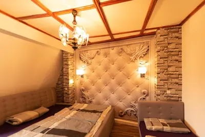 Ein Bett oder Betten in einem Zimmer der Unterkunft Lausitzer Seenland