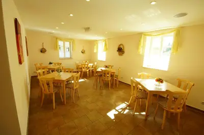 Ein Sitzbereich in der Unterkunft Pension Prietzel