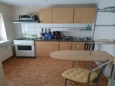 Küche/Küchenzeile in der Unterkunft Ferienwohnung, Freital