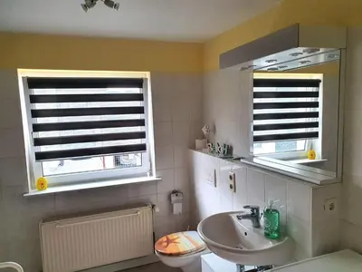 Ein Badezimmer in der Unterkunft Ferienwohnung, Freital