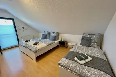 Ein Bett oder Betten in einem Zimmer der Unterkunft Ferienhaus Seenliebe