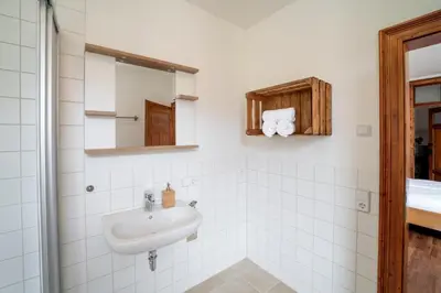 Ein Badezimmer in der Unterkunft Sächsischer Hof