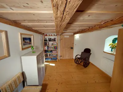 Die Bibliothek in der Ferienwohnung