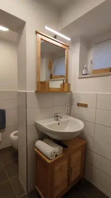 Ein Badezimmer in der Unterkunft Feriendomizil Am Hochwald
