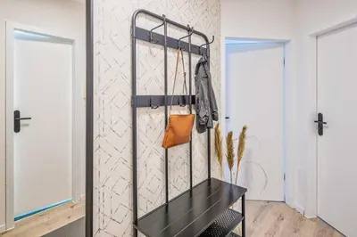Grundriss der Unterkunft new apartment I cozy I Netflix I WLAN I near airport