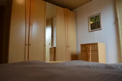 Ein Bett oder Betten in einem Zimmer der Unterkunft Ferienwohnung Eppendorf