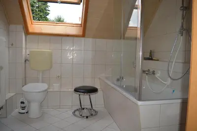Ein Badezimmer in der Unterkunft Ferienwohnung Eppendorf