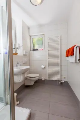 Ein Badezimmer in der Unterkunft Hotel Waldmühle