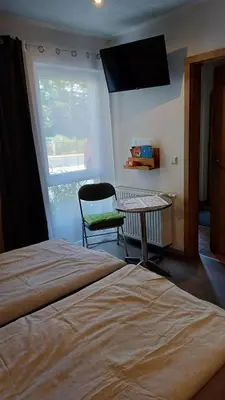 Ein Bett oder Betten in einem Zimmer der Unterkunft Kleines Nest