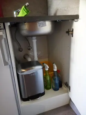 Küche/Küchenzeile in der Unterkunft Kleines Nest