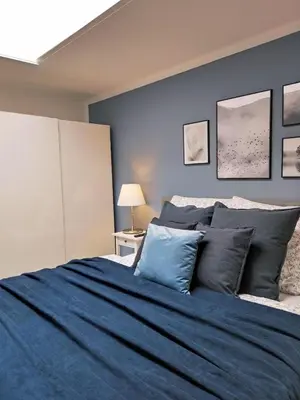 Ein Bett oder Betten in einem Zimmer der Unterkunft Appartement Sterne