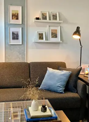 Ein Sitzbereich in der Unterkunft Appartement Sterne