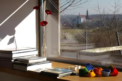 Ein Balkon oder eine Terrasse in der Unterkunft Quartier Rottewitz