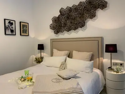 Ein Bett oder Betten in einem Zimmer der Unterkunft Waterfront 5