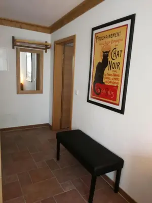 Ein Sitzbereich in der Unterkunft Ferienwohnung Bruno