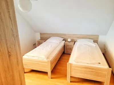 Ein Bett oder Betten in einem Zimmer der Unterkunft Kronprinz Falkenberg