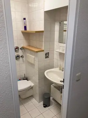Ein Badezimmer in der Unterkunft Ferienwohnung Tiny