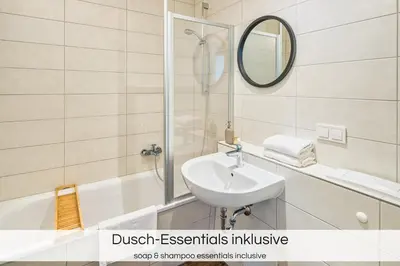 Ein Badezimmer in der Unterkunft 