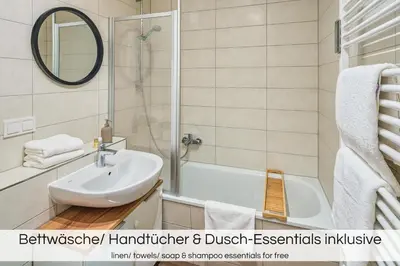 Ein Badezimmer in der Unterkunft 