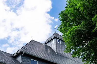 Das Gebäude in dem sich die Ferienwohnung befindet
