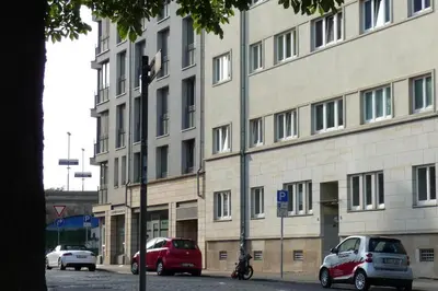Das Gebäude in dem sich die Ferienwohnung befindet
