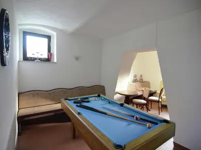 Ein Billardtisch in der Unterkunft Majestic Stay in Deutschneudorf