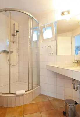 Ein Badezimmer in der Unterkunft Landgasthaus Ziegelscheune
