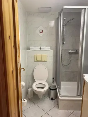 Ein Badezimmer in der Unterkunft Kapitänshaus
