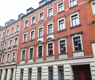 Das Gebäude in dem sich die Ferienwohnung befindet