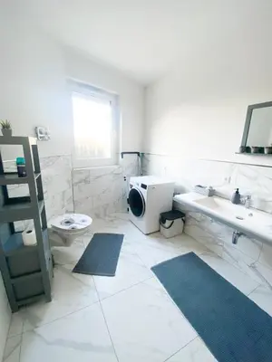 Ein Badezimmer in der Unterkunft Ferienwohnung Zum Alten Radlereck