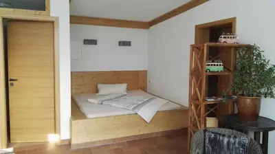 Ein Bett oder Betten in einem Zimmer der Unterkunft Ferienwohnung 3 - a63699