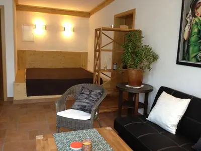 Ein Sitzbereich in der Unterkunft Ferienwohnung 3 - a63699