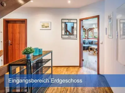 Grundriss der Unterkunft Ferienhaus Elbharmonie - Hunde willkommen, Garten vollständig umzäunt, Pool, Kamin und Spielzimmer - super für Familientreffen