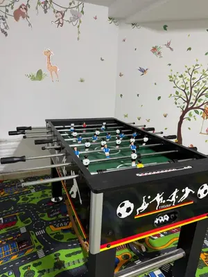 Eine Spielezimmer in der Unterkunft Ferienhaus Elbharmonie - Hunde willkommen, Garten vollständig umzäunt, Pool, Kamin und Spielzimmer - super für Familientreffen