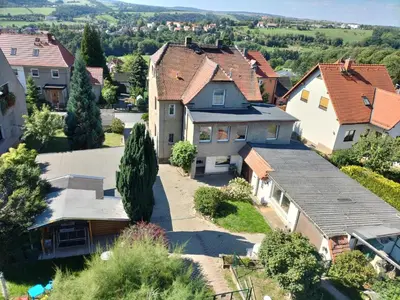Das Gebäude in dem sich die Ferienwohnung befindet