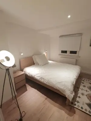 Ein Bett oder Betten in einem Zimmer der Unterkunft Precioso apartamento, fantásticas vistas