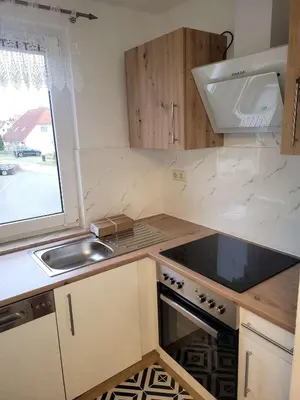 Küche/Küchenzeile in der Unterkunft Ferienwohnung in Radeberg bei Dresden