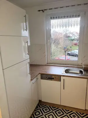 Küche/Küchenzeile in der Unterkunft Ferienwohnung in Radeberg bei Dresden