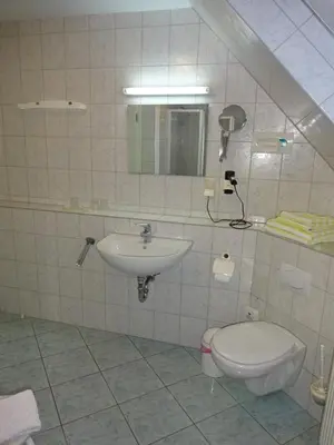 Ein Badezimmer in der Unterkunft Ferienwohnung Pension Sigwarth