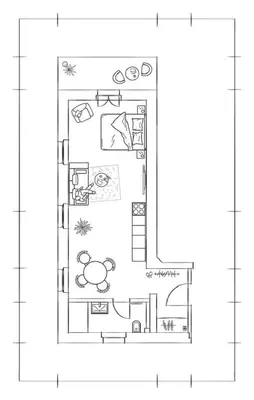 Grundriss der Unterkunft Wohlfühl-Apartment am Lösnitzgrund