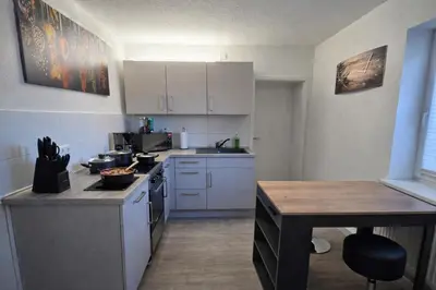 Küche/Küchenzeile in der Unterkunft Ferienwohnung NR3