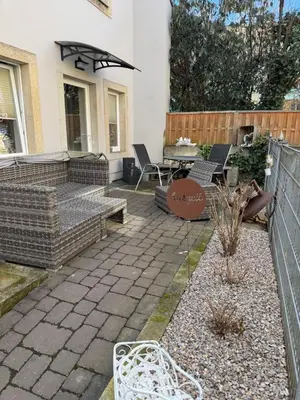 Ein Garten an der Unterkunft Appartement im Hinterhöfchen