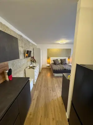 Ein Sitzbereich in der Unterkunft Appartement im Hinterhöfchen