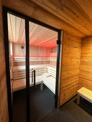 Ein Bett oder Betten in einem Zimmer der Unterkunft schwimmende Ferienwohnung Rooftop