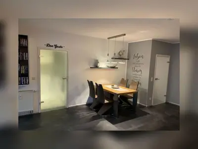 Küche/Küchenzeile in der Unterkunft Ferienwohnung Pfarrlehn