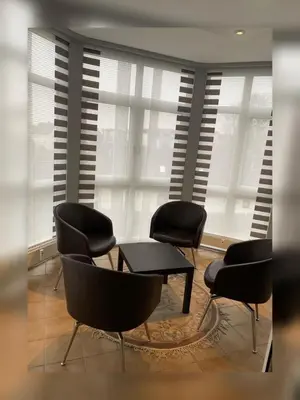 Ein Sitzbereich in der Unterkunft Ferienwohnung Pfarrlehn