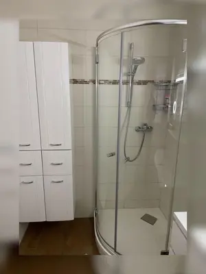 Ein Badezimmer in der Unterkunft Ferienwohnung Pfarrlehn