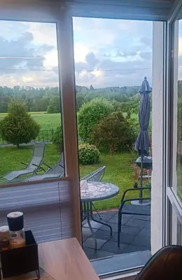 Ein Garten an der Unterkunft Haus MaRi